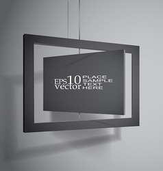 Hanging boards vector image