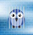 Bird jailbird vector image