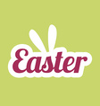 Happy Easter greeting card design wi vector image