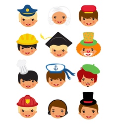 Professional occupations icons vector image