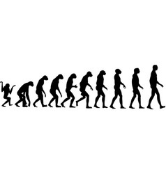Human evolution vector image