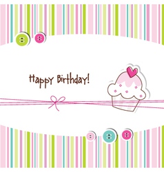 Birthday card vector image