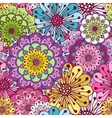 Seamless floral vivid pattern vector image