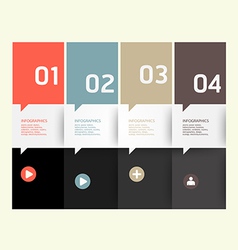 Modern Design template numbered banners vector image