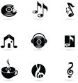 Music icons vector image