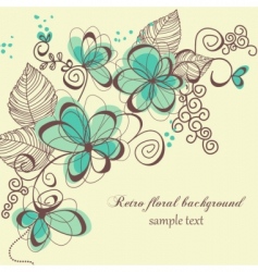 Floral background vector image