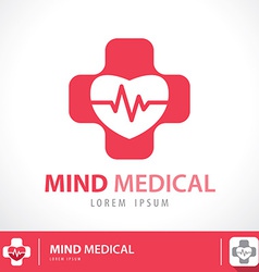 Mind medical symbol icon vector image