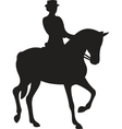 Horse silhouette vector vector image