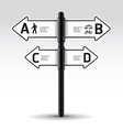 Modern road sign Design template vector image