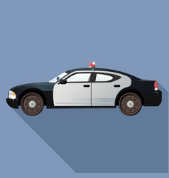 Police car vector image