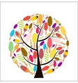 Colorful popsicles on tree vector image