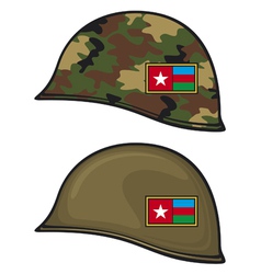 Military helmet vector image