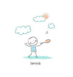 Tennis player vector image