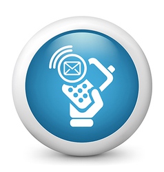 Sms Glossy Icon vector image