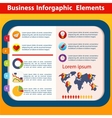 Business infographic flat design vector image