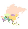 Map of Asia vector image
