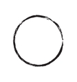 Circle shape black grunge background vector image