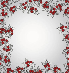 Background with mistletoe for Christmas designs wi vector image