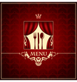 Cutlery on the stage vector image