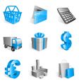 Shopping icons vector image