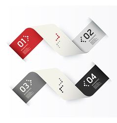 Modern Design template numbered banners vector image