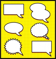 Speech and thought bubbles vector image