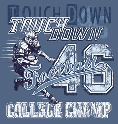 Touchdown football vector image