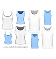 Male and Female singlets vector image