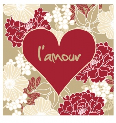 Valentine background vector image