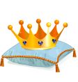 Queens crown on the pillow vector image