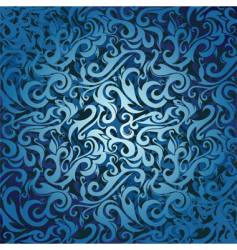 Tribal swirl background vector image