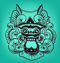 Balinese artwork barong vector image