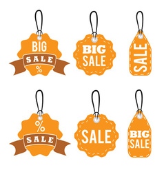Set of sale tags design template Set of sale tags design template vector image
