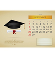 September 2013 calendar vector image