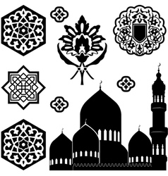 Islamic ornaments vector image