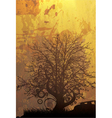 Grunge autumn background vector image