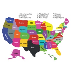 United States Map United States Map vector image