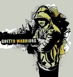 Ghetto warriors vector image