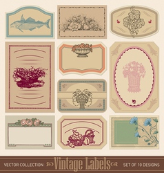 VINTAGE LABELS SET vector image