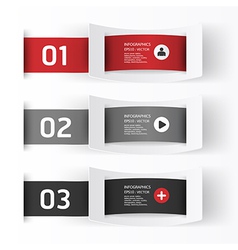 Modern Design template numbered banners vector image