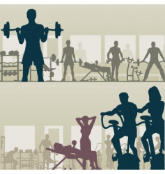 Gymnasium vector image