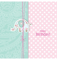Birthday card vector image