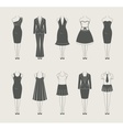Female clothes set icon vector image