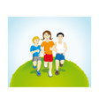 Running vector image