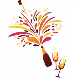 Champagne bubbles vector image