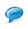 News glossy bubble vector image