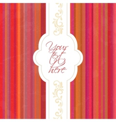 Vintage frame invitation vector image