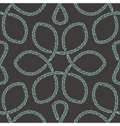 Abstract rope knot seamless pattern vector image