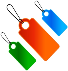 Three price lists vector image