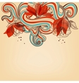 Beautiful romantic floral background vector image